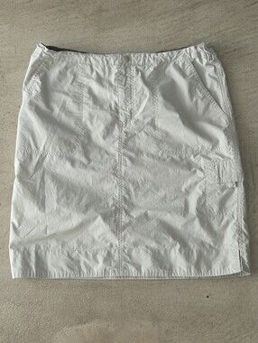 Beige Columbia Lightweight Cargo Utility Skirt, Size M